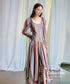 Panel Stripe Volume Dress